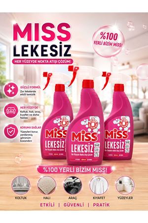 Miss Lekesiz Leke Çıkarıcı 750 ml x 3 Adet