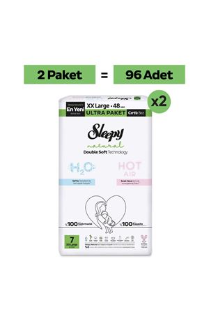 Natural Double Soft Ultra Fırsat Paketi Bebek Bezi 7 Numara Xxlarge 96 Adet