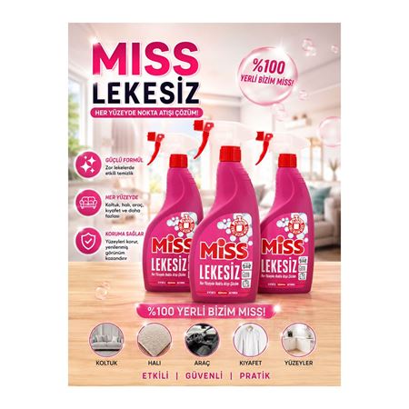 Miss Lekesiz Leke Çıkarıcı 750 ml x 3 Adet