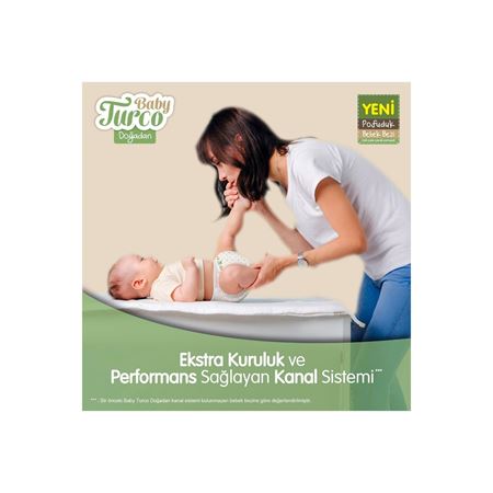 Baby Turco Doğadan Süper Avantaj Paketi Pofuduk Bebek Bezi 7 Numara Xxlarge 96 Adet