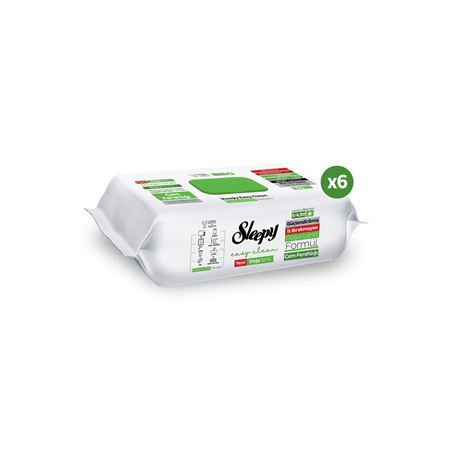 Sleepy Meyve Serisi Yüzey Temizlik Havlusu Mendili Ananas 6x100 (600 Yaprak)