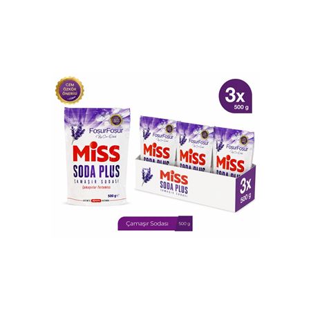 Miss Soda Plus Lavanta Foşur Foşur 3 x 500 Gr