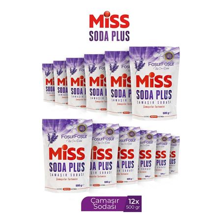 Miss Soda Plus Lavanta Foşur Foşur 12 x 500 Gr