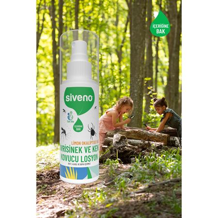 Siveno Sivrisinek ve Kene Kovucu Sprey Losyon Bitkisel Tüm Vücut İçin Aile Boy 100 ml