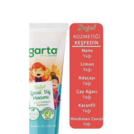 Agarta 2 Adet Doğal Florürsüz Çocuk Diş Macunu Çilekli 75 ml