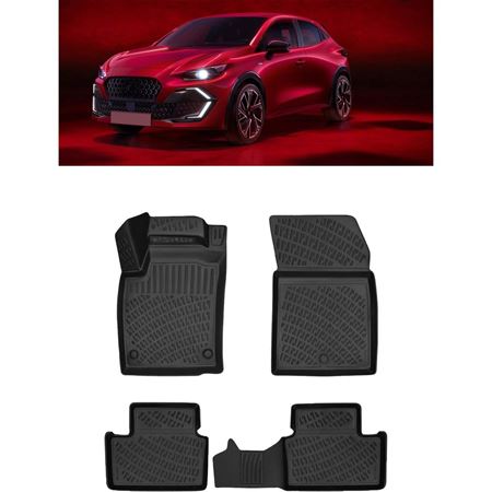 Rizline Renault Clio 6 2026 ve Sonrası 3D Havuzlu Paspas Siyah