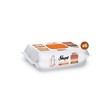 Sleepy Meyve Serisi Yüzey Temizlik Havlusu Mendili Portakal 6x100 (600 Yaprak)