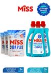 SIVI ÇAMAŞIR DETERJANI 1500MLX3+MİSS SODA PLUS ÇAMAŞIR SODASI 500 GRX3