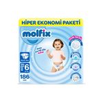 Bebek Bezi 6 Numara X Large Hiper Ekonomi Paketi 186 Adet