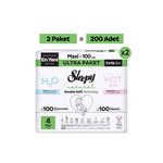 Natural Double Soft Ultra Fırsat Paketi Bebek Bezi 4 Numara Maxi 200 Adet