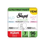 Natural Double Soft Ultra Fırsat Paketi Külot Bez 7 Numara Xxlarge 96 Adet