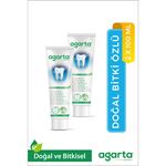Agarta 2 Adet Doğal Florürsüz Bitki Özlü Diş Macunu 100 ml
