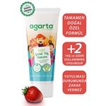 Agarta 3 Adet Doğal Florürsüz Çocuk Diş Macunu Çilekli 75 ml