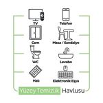 Sleepy Meyve Serisi Yüzey Temizlik Havlusu Mendili Ananas+Pomelo+Portakal 6X100 (600 Yaprak)