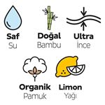 Sleepy Extra Islak Bebek Havlusu - 12 Paket, 840 Yaprak, Limon Kokulu, Alkol İçermez, Doğal Bambu ve Organik Pamuk Lifli