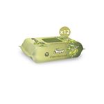 Sleepy Doğal Zeytinyağlı Ve Pamuklu Islak Bebek Havlusu 12x90 (1080 YAPRAK)