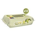 Baby Turco Zeytinyağlı Islak Bebek Havlusu 12x90 Adet