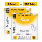Sleepy Extra Flex Ultra Fırsat Paketi Bebek Bezi 4 Numara Maxi 200 Adet
