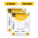 Sleepy Extra Flex Ultra Fırsat Paketi Bebek Bezi 6 Numara Xlarge 124 Adet