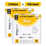 Sleepy Extra Flex Ultra Fırsat Paketi Bebek Bezi 5 Numara Junior 156 Adet